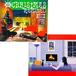 Christmas Remixed Reindeer Room 2 CD Lot DJ Chillout Vol II w/DVD 2003-05